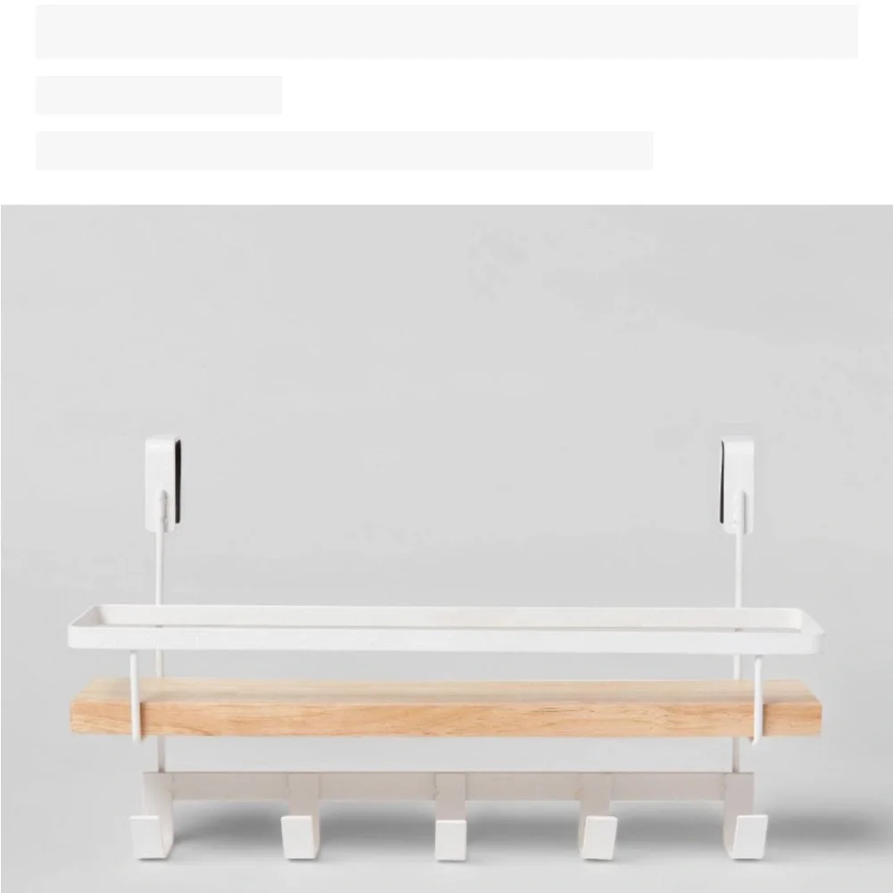 Target Brightroom over-the-Door shelf  Rack  with Five Hooks🧡
